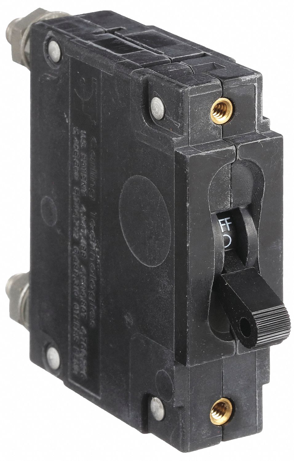 Panel Mount Circuit Breaker: 100 A Amps, 250V AC, 80V DC, Threaded Insert, 2.52 in Dp, #1/4-20 Stud
