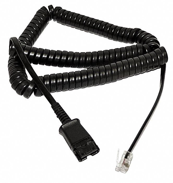 Headset Coil Cable: Modular, Amp to QD-M10, M12, M22, Mfr. No. 6433831, Cable