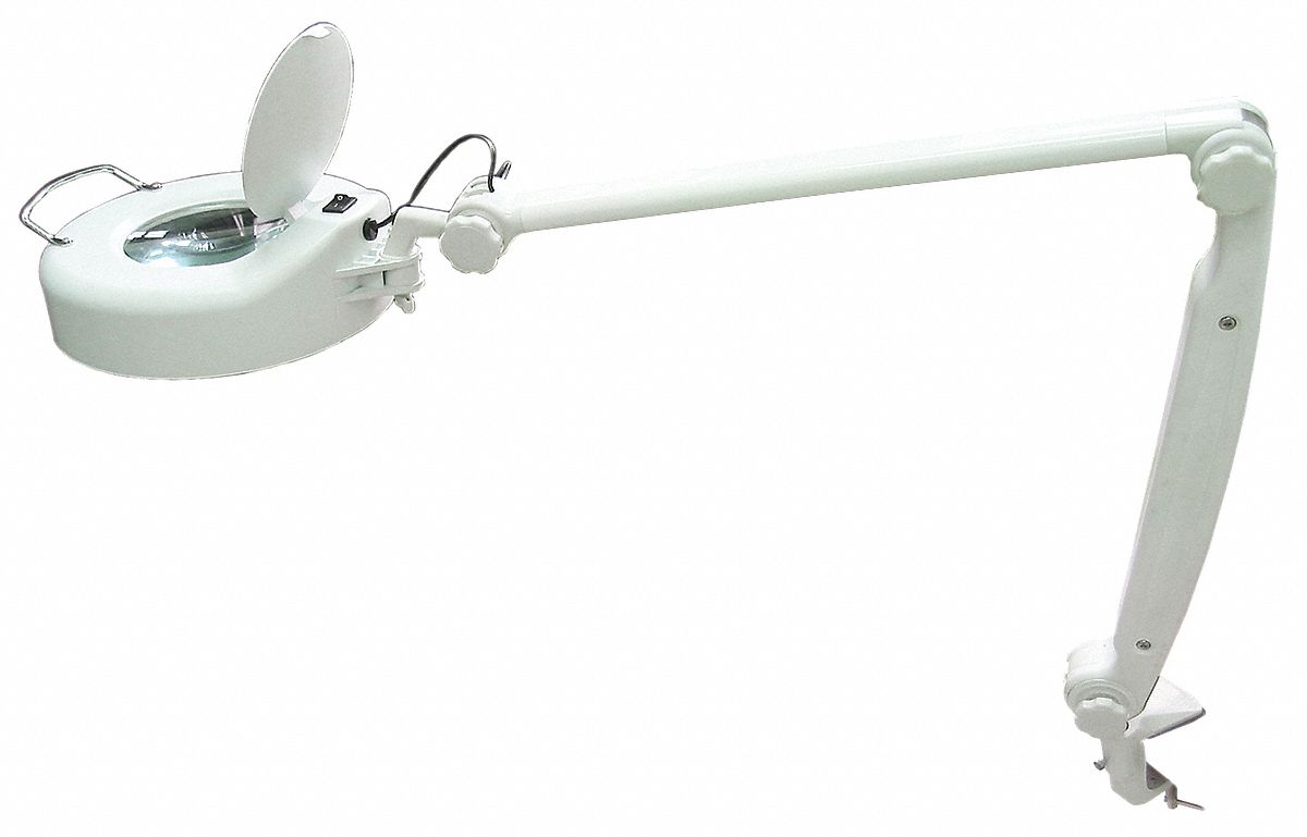 10C909 - LED Round Magnifier Lamp White