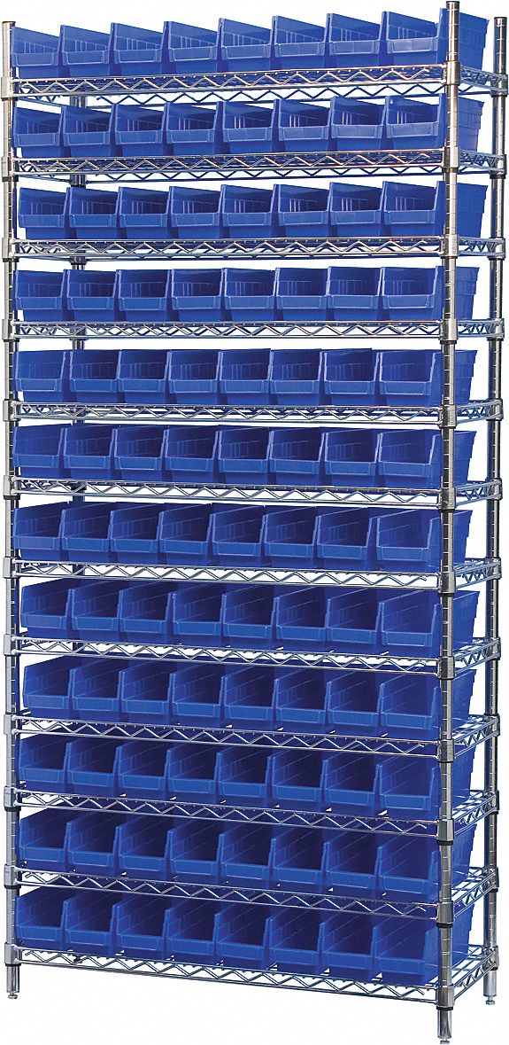 WIRE SHELVING WITH 96EA 30120BLUE