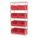 WIRE SHELVING,30270,RED,AKROBINS