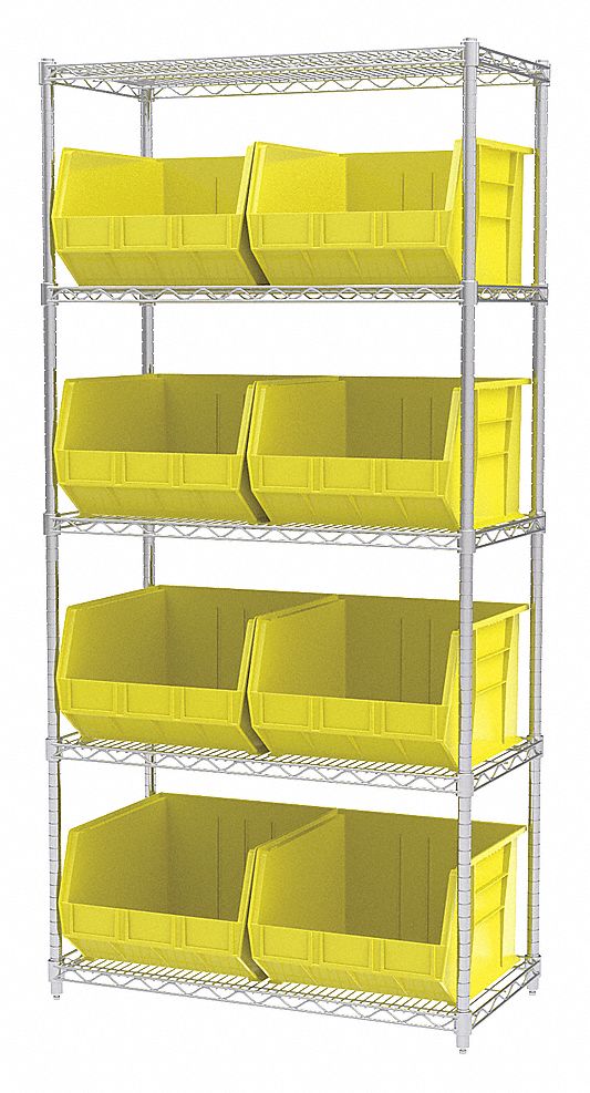 WIRE SHELVING,30270,YEL,AKROBINS