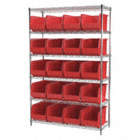 WIRE SHELVING,30260,RED,AKROBINS
