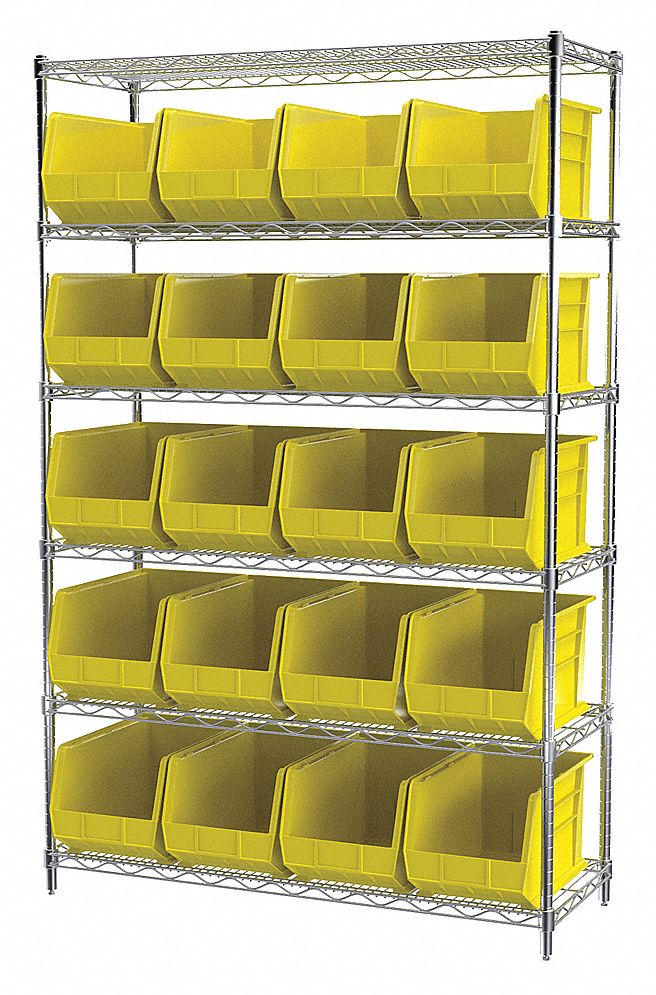 WIRE SHELVING30260,YEL,AKROBINS