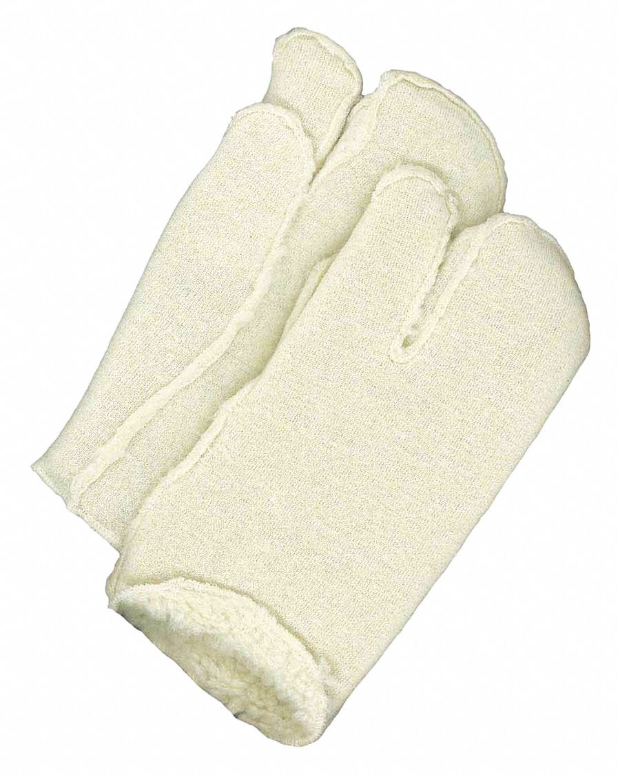 DOUBLURE MITAINE TROIS DOIGTS, CLIPSABLE, TAILLE GRANDE/9/11PO, BEIGE, ACRYLIQUE