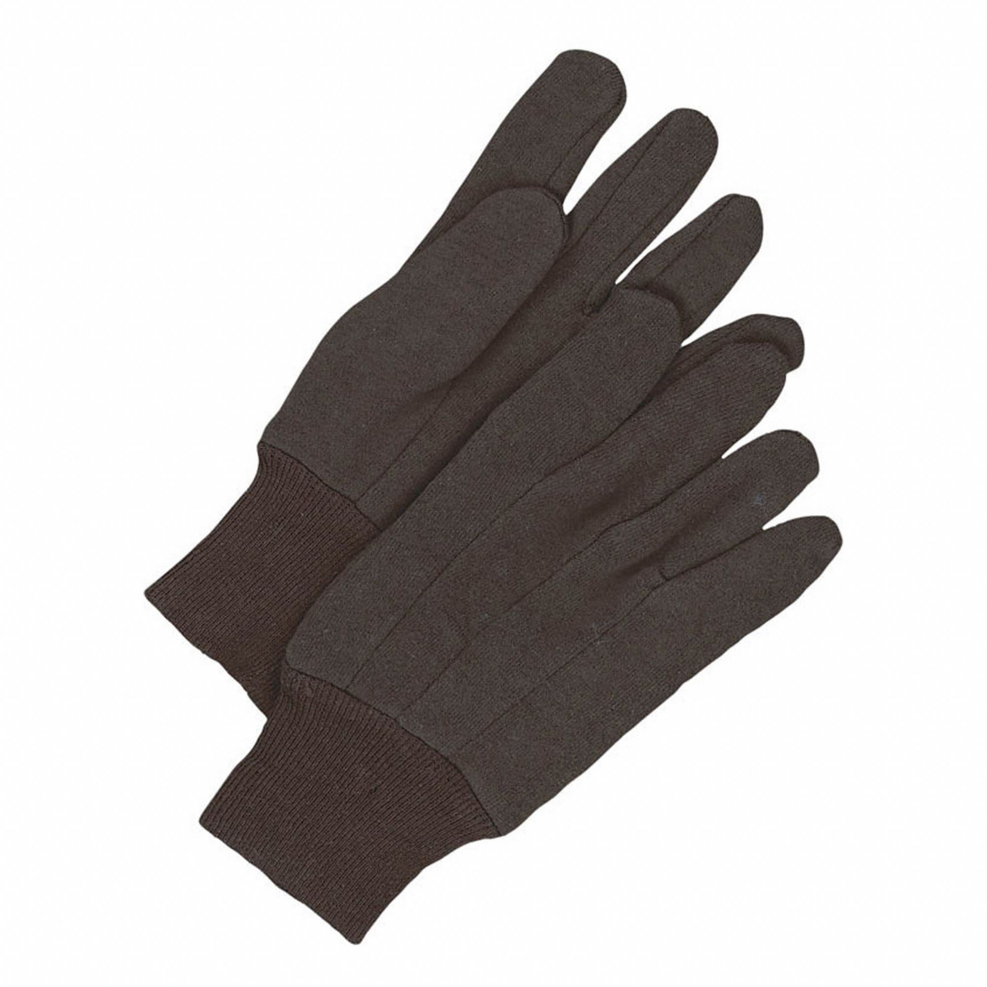 GLOVE, KNIT WRIST, 9 OZ, BROWN, JERSEY, PR