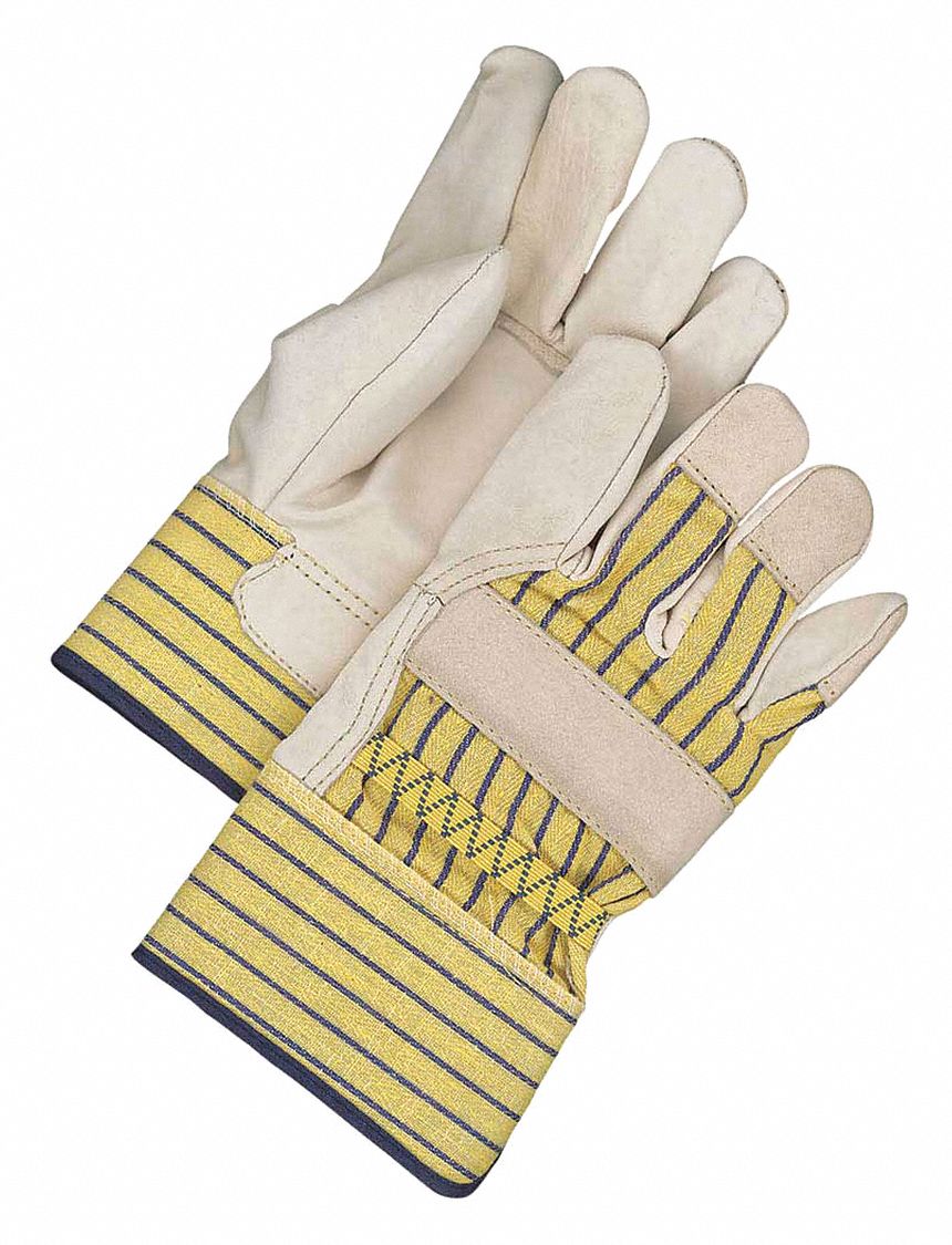 FITTER GLOVES, UNIVERSAL, RUBBERIZED SAFETY CUFF, COTTON