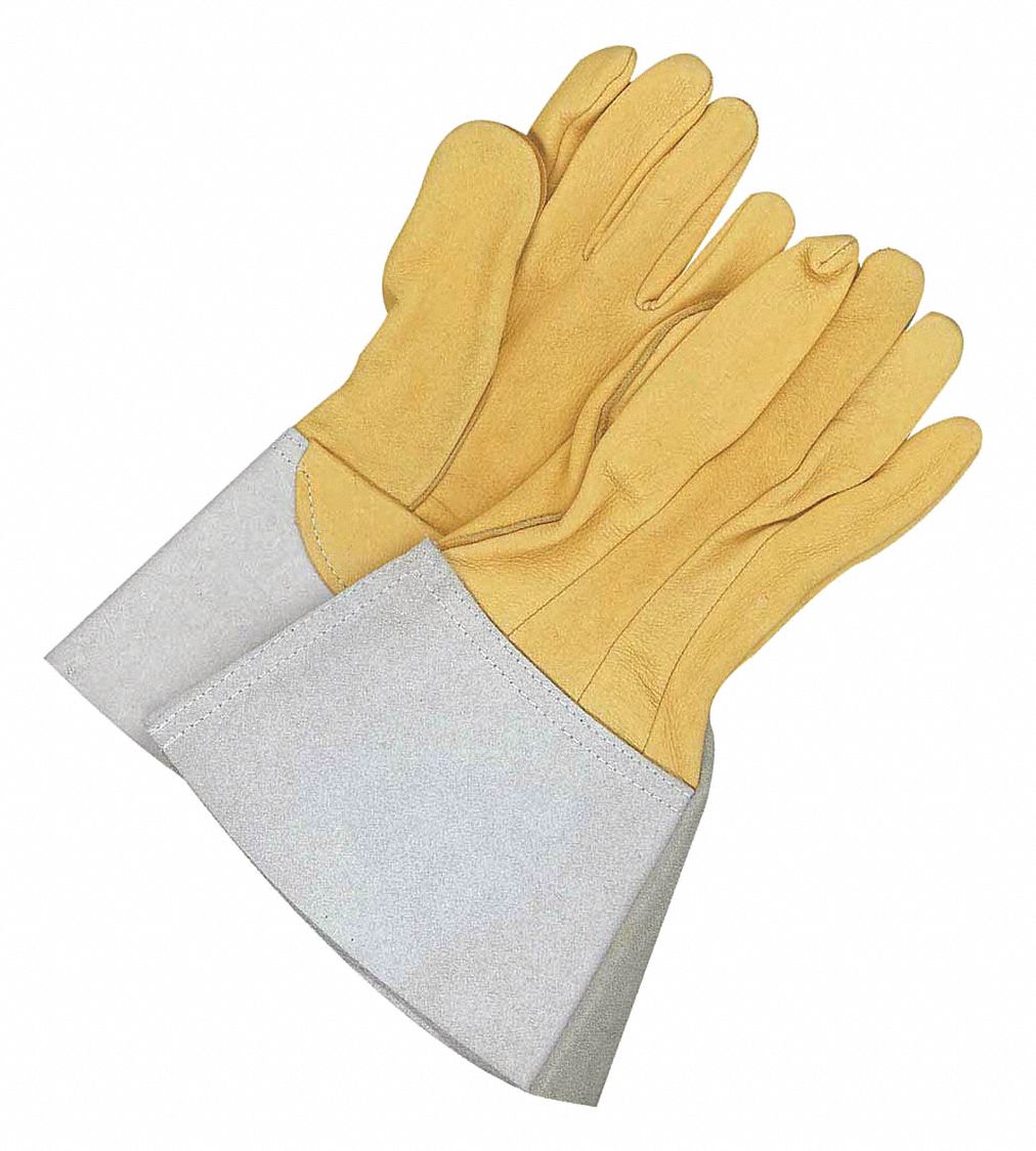 WELDING GLOVES, TIG, SIZE 10, GRAIN DEERSKIN, PAIR