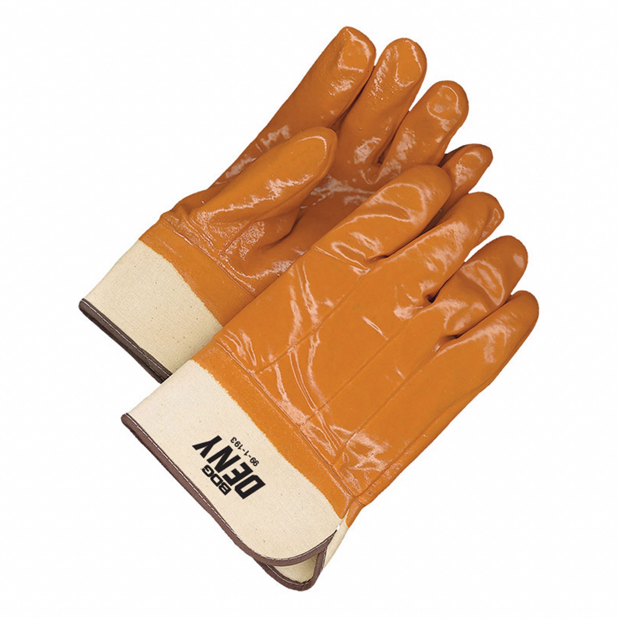 WINTER GLOVES, SIZE LARGE/9/10 IN, BROWN, FOAM/PVC/COWHIDE