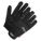 SYNTHETIC LEATHER MECHANICS GLOVES, ELASTIC KNIT WRIST, L, BLACK, SPANDEX