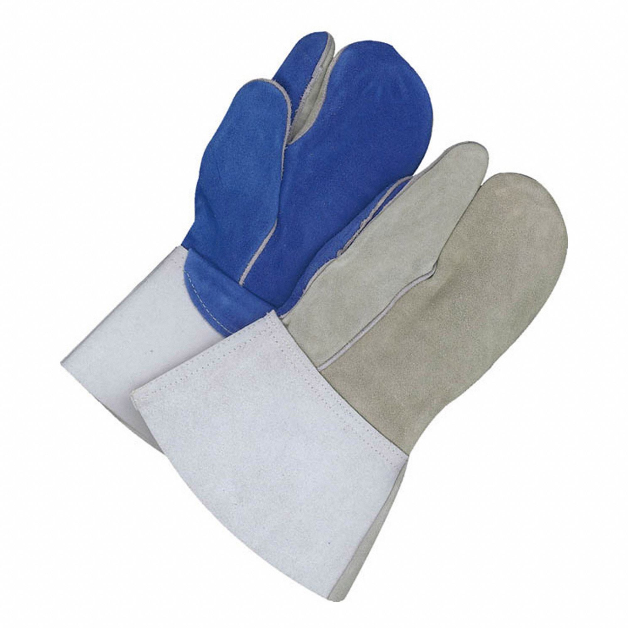 ONE-FINGER WELDING GLOVES, LINED, MIG, COWHIDE, PAIR