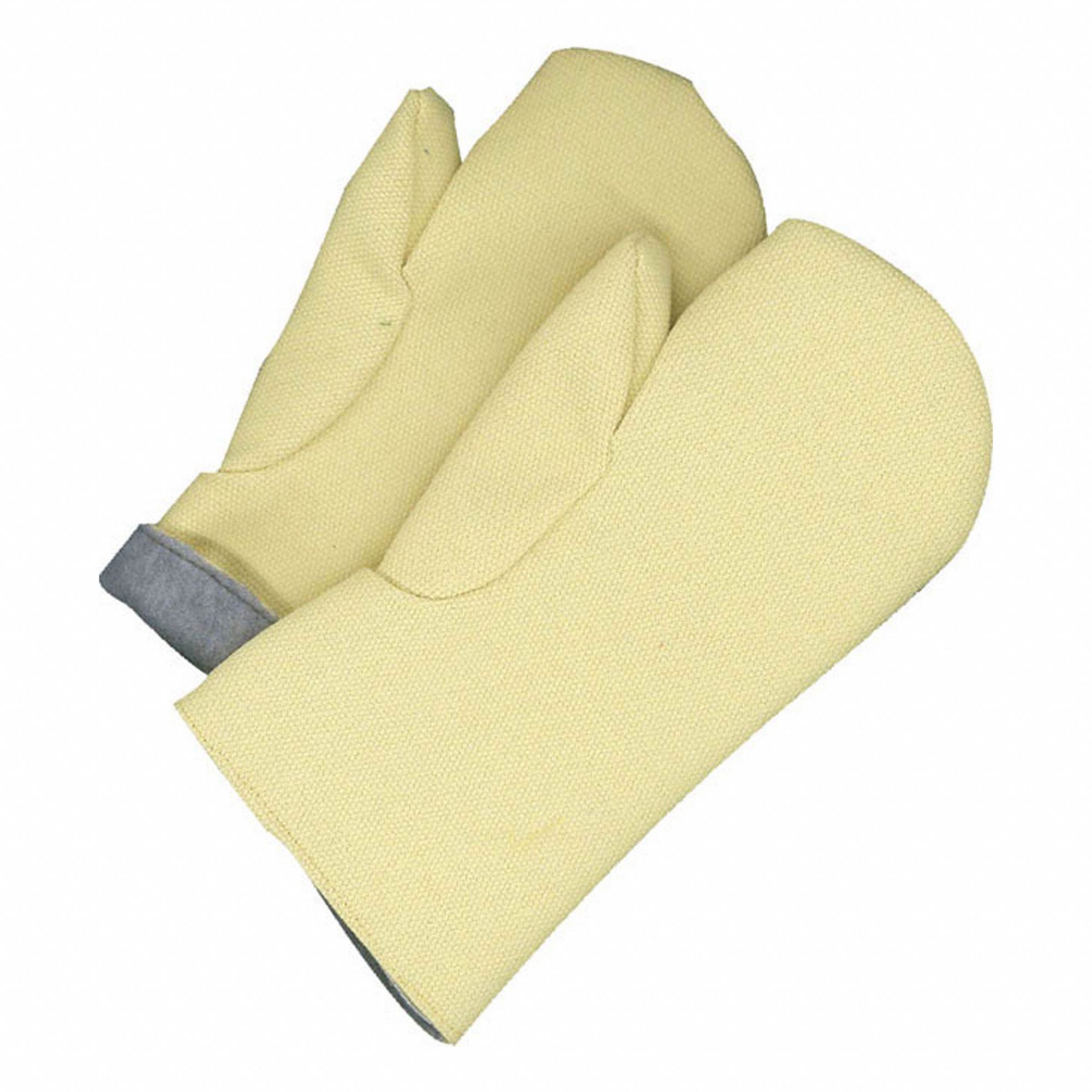 GANT DE SOUDEUR À CHALEUR ÉLEVÉE,DOUBLÉ,16,260 ° C/500 ° F,KEVLAR/POLAIRE,PAIRE