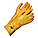 DENY CHEMICAL-RESISTANT GLOVES, YELLOW, UNIVERSAL, PVC, GAUNTLET CUFF, EN 388-4121