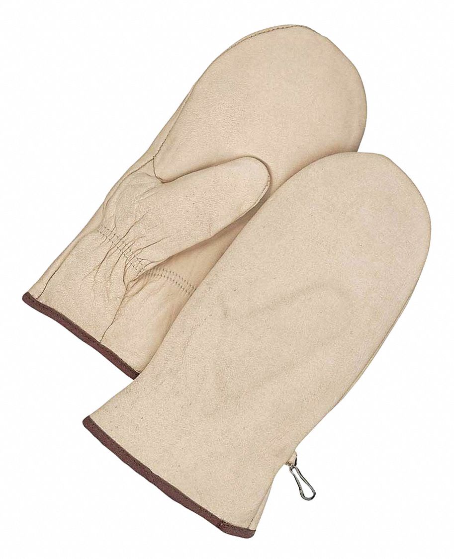 GANTS CUIR PLEINE FLEUR MITT DOUBLÉS POILS