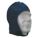 HARD HAT LINER WITH OPEN FACE/CHIN STRAP, NAVY BLUE, ONE SIZE, COTTON