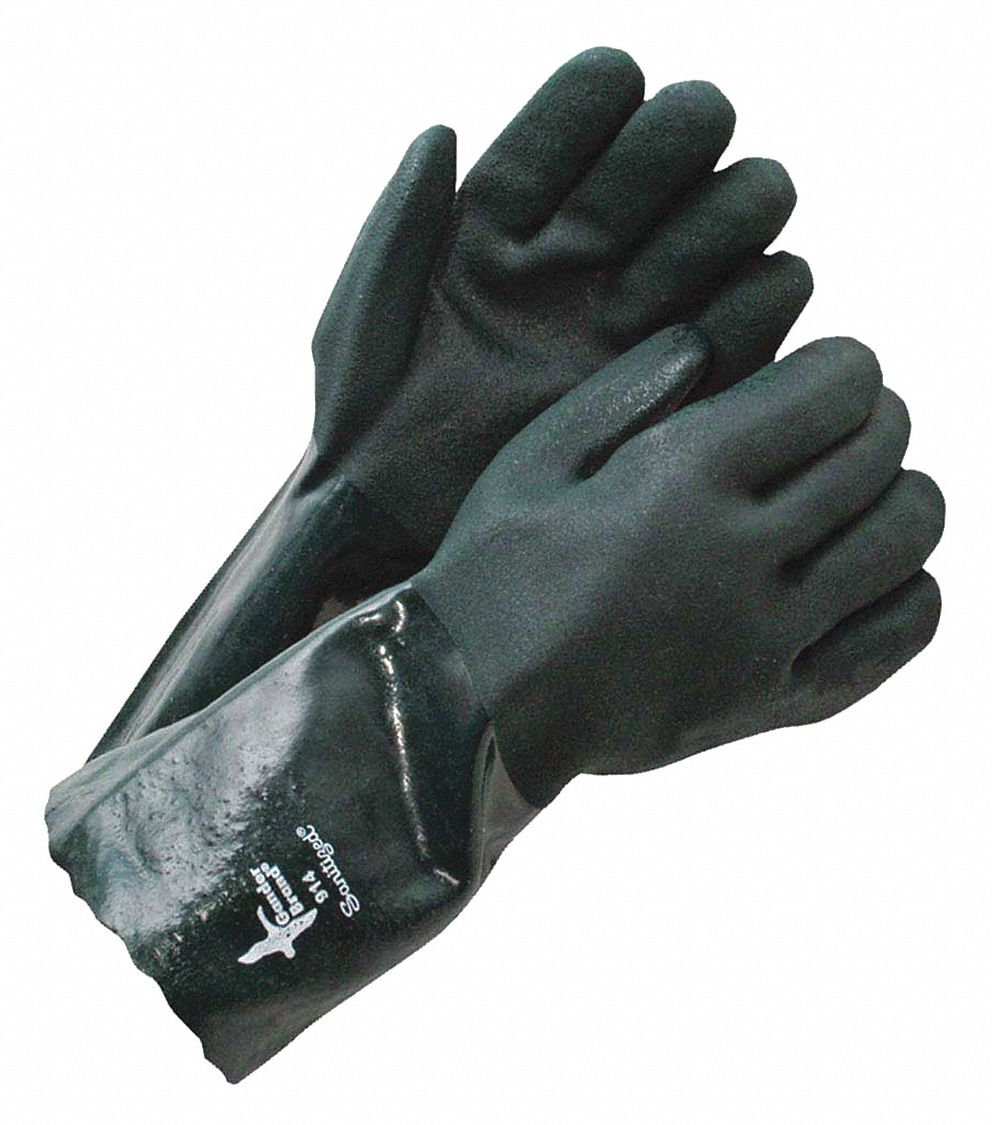 GANTS PR RUGUEUSE,VERT,PVC,14PO,TG