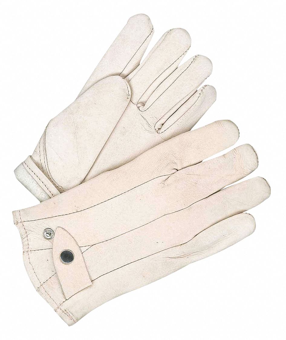 COLD PROTECTION GLOVES, KEYSTONE THUMB/CLUTE CUT, SZ S/7/10 3/4 IN, BEIGE/YLW, COWHIDE/LEATHER