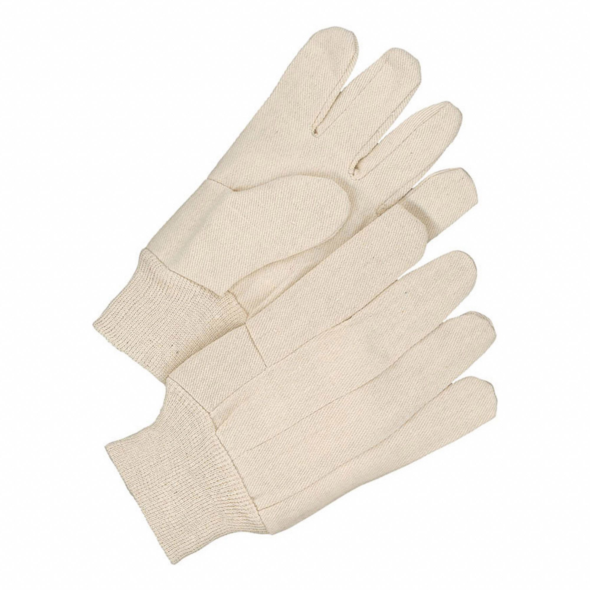 LADIES GLOVE, KNIT WRIST, 8 OZ, COTTON, PR