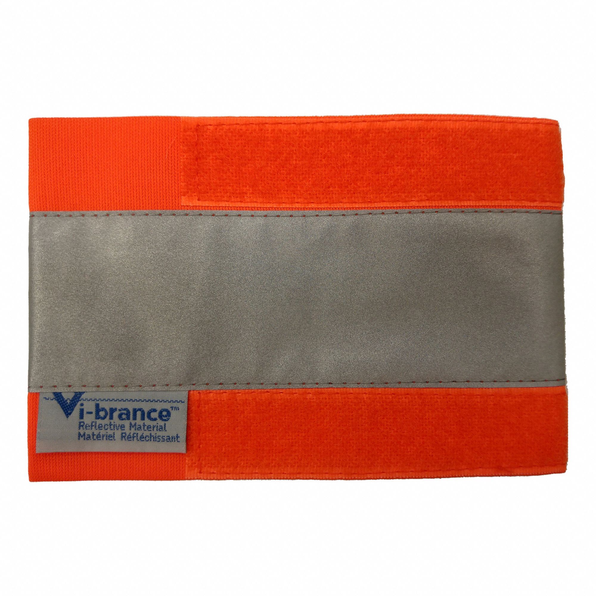 WRIST BAND, CSA Z96-02, ONE-SIZE-FITS-ALL, ORANGE, 2 IN REFLECTIVE TAPE, 14 X 4 IN, POLYESTER