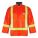 MEN'S FR RAIN JACKET, REFLECTIVE, SZ M/CHEST 38 TO 40 IN/33 IN L, ORANGE, PVC/POLYESTER