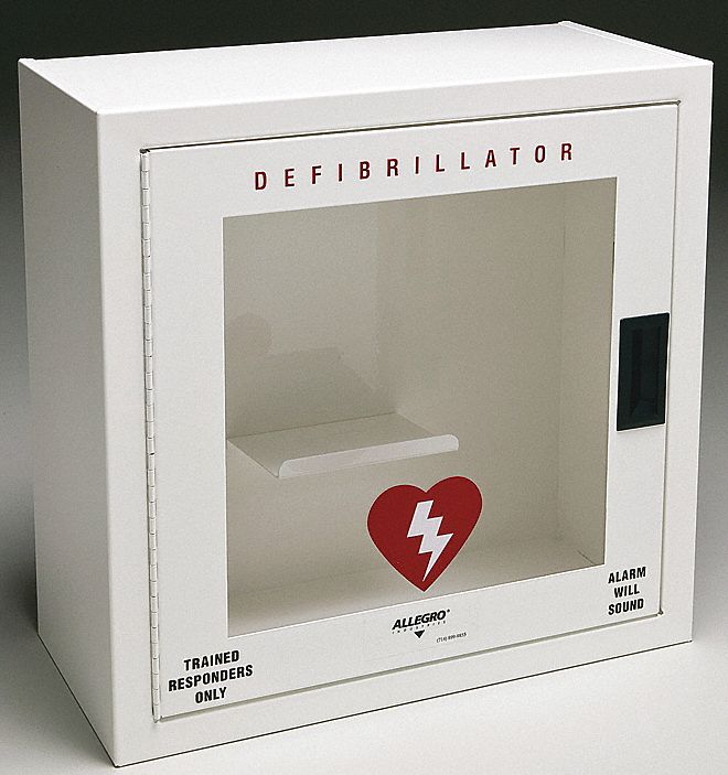 WALL CASE DEFIBRILLATOR METAL SML