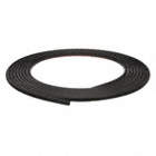 RUBBER SEAL,D-SECTION,0.5 IN W,25 FT