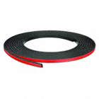 RUBBER SEAL,RIBBED,0.5 IN W,25 FT