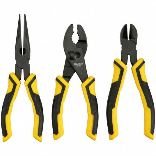 3 piece insulated plier set with 1000V TPR Grip