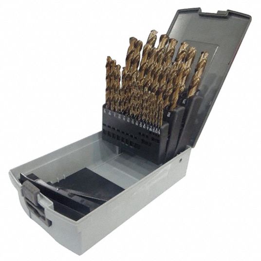WESTWARD Jobber Length Drill Set, Number of Drill Bits 29, 118