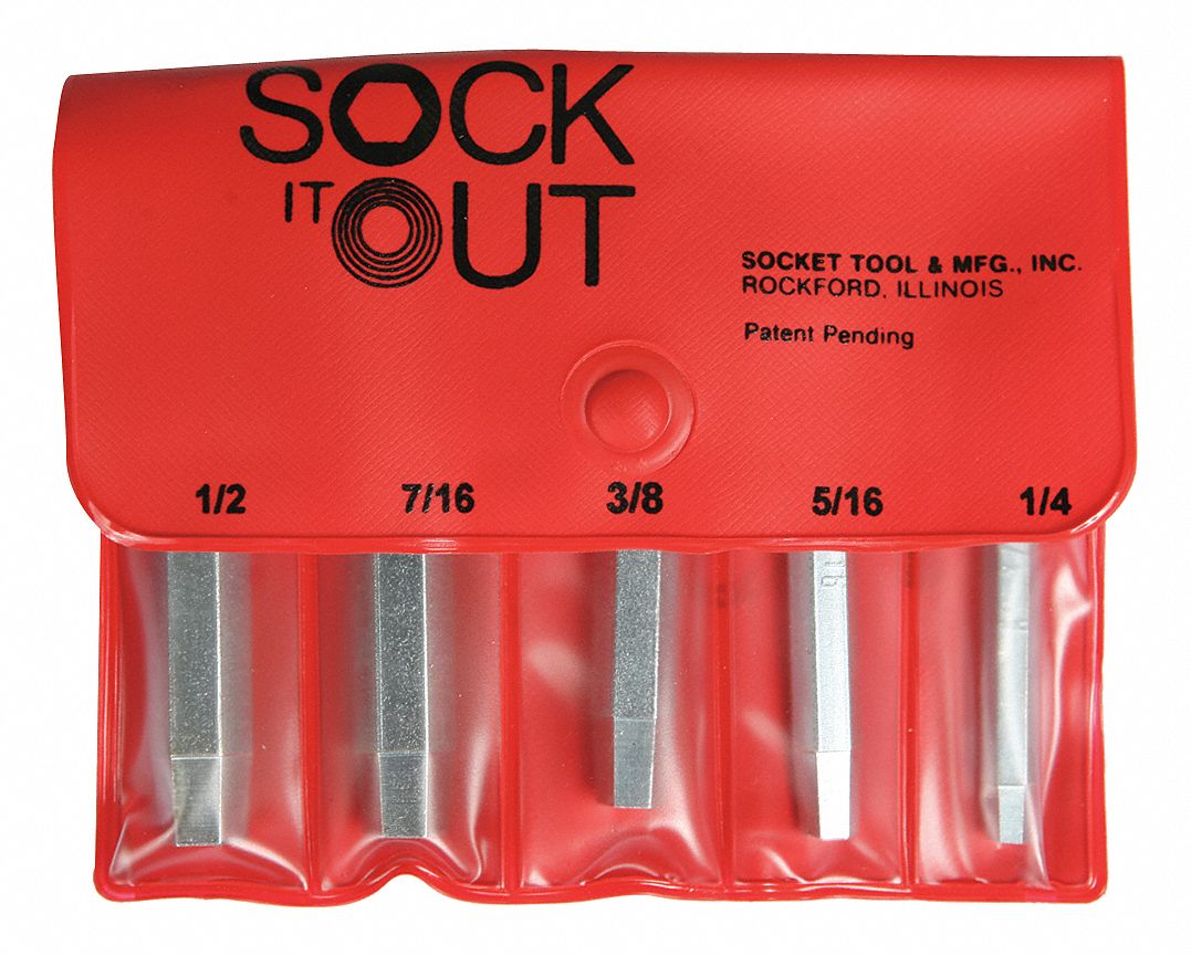 SOCK IT OUT Screw Extractor Set, Extractor Type Socket Screw Extractor