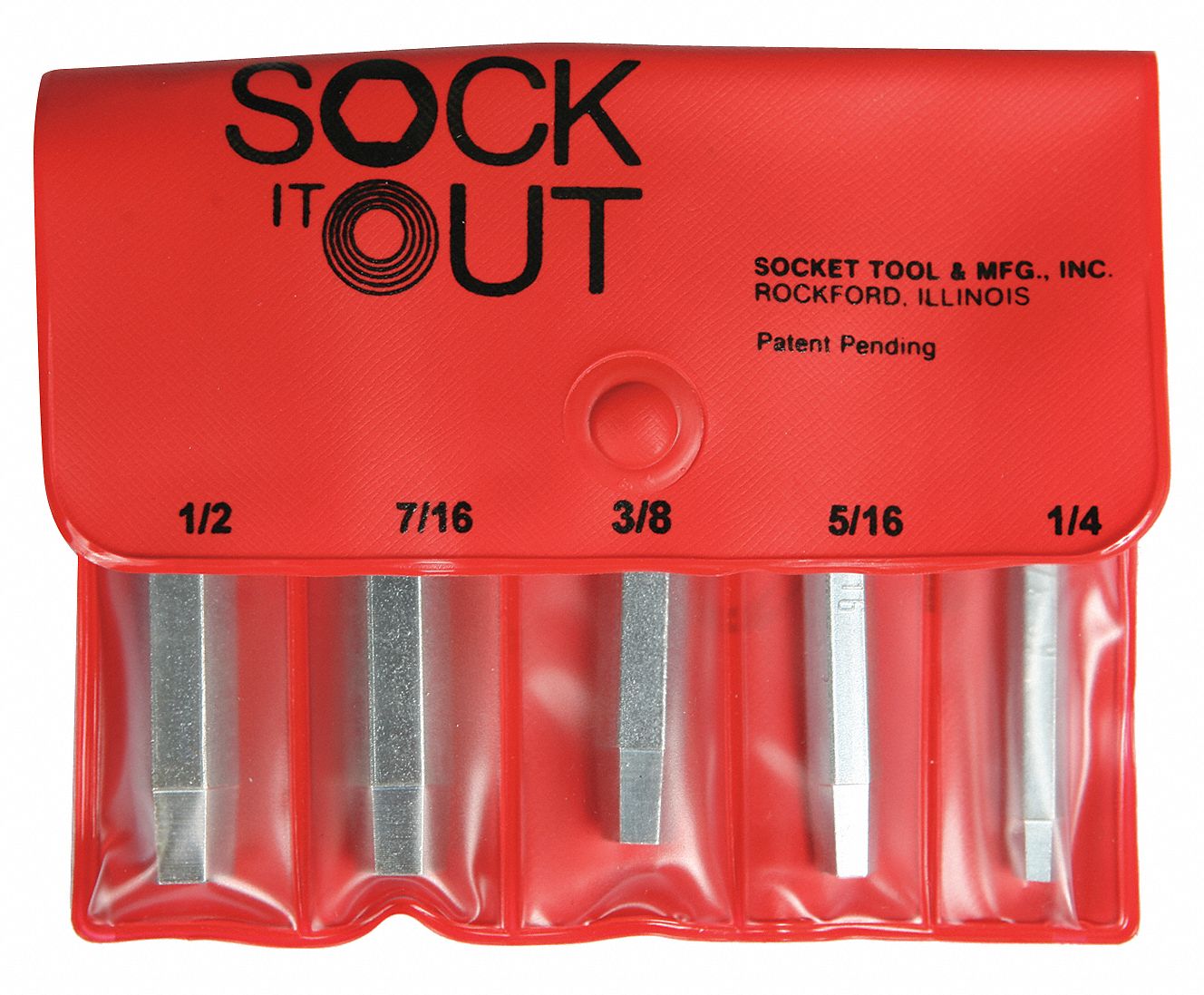 Screw Extractor Set: Socket Screw Extractor, 5 Pieces, For Button Head Socket Cap Screw
