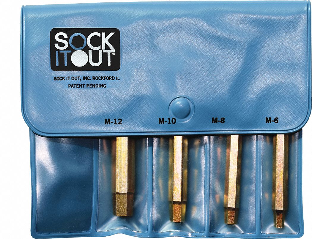 SOCK IT OUT, Socket Screw Extractor, 4 Pieces, Screw Extractor Set