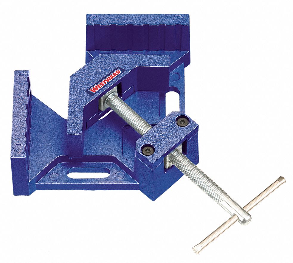 WESTWARD Angle Clamp, 90 Deg, Aluminum, 127/32 Cap 10D58610D586