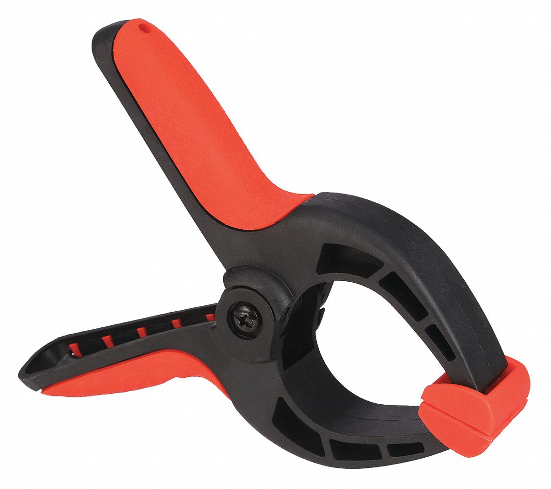 Spring Clamp Max. Jaw Opening (In.) 2-1/2, Length (In.) 6-1/4 - Grainger