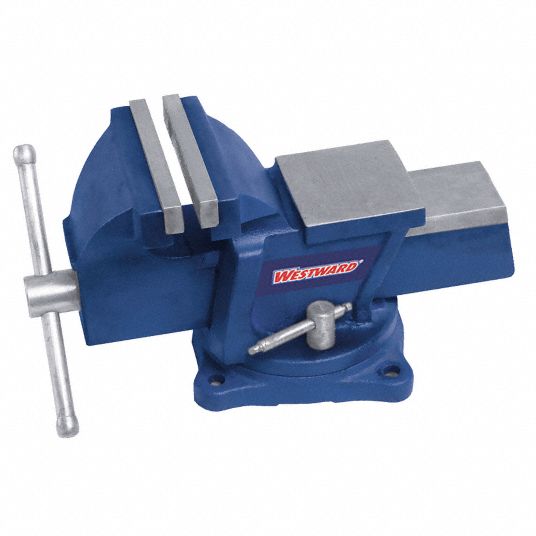 WESTWARD Standard Duty Combination Vise, 8 in Jaw Width, 7 in Max ...