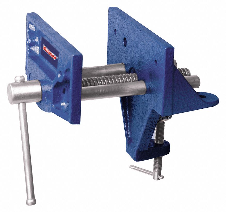 WESTWARD Light Duty Woodworking Vise 6 Jaw Width 4-1 2 