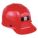 CASQUE SANS FENTE, POLYCARBONATE, SUSPENSION STAZ-ON 4 PTS, BORD AVANT, ROUGE