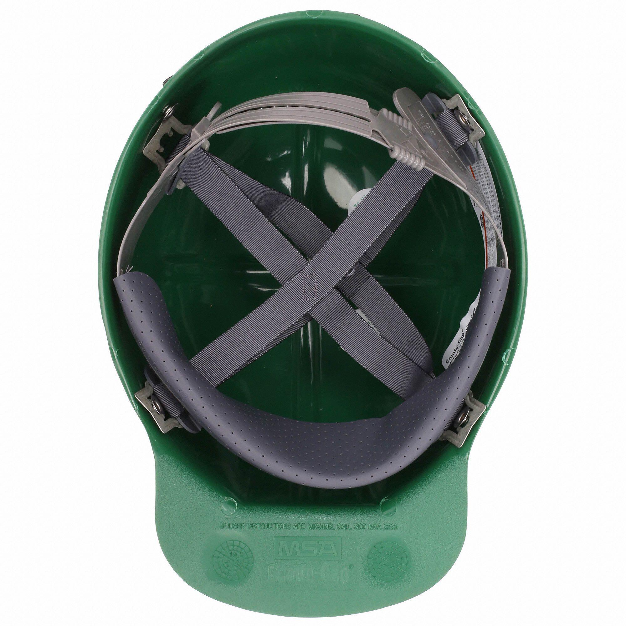 MSA Front Brim, Hard Hat, Type 1, Class G ANSI Classification, Comfo