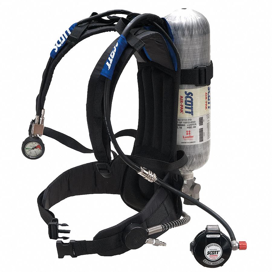 SCBA, ACSI, INDUSTRIAL, CARBON FIBRE, M, 30-MIN, NIOSH, 4500 PSI, THERMOFLEX, HANSEN