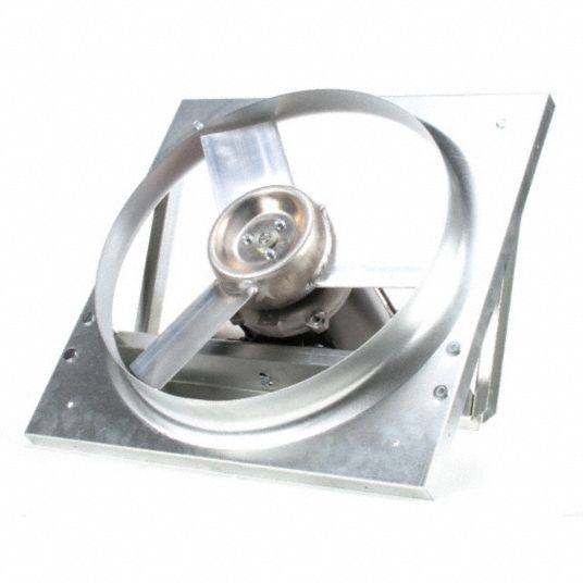 DAYTON Panel Exhaust Fan Direct Drive, 18 in Blade, 1/3 hp, 3,168 cfm