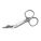 SCISSORS, LISTER, BANDAGE, ANGLED BLADE, SILVER, 11.5 CM, 4 1/2 IN, STAINLESS STEEL