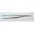 SPLINTER FORCEPS, STRAIGHT, POINTED BLADE, CORRUGATED HANDLE, SILVER, 11.5 CM, 4 1/2 IN, SS