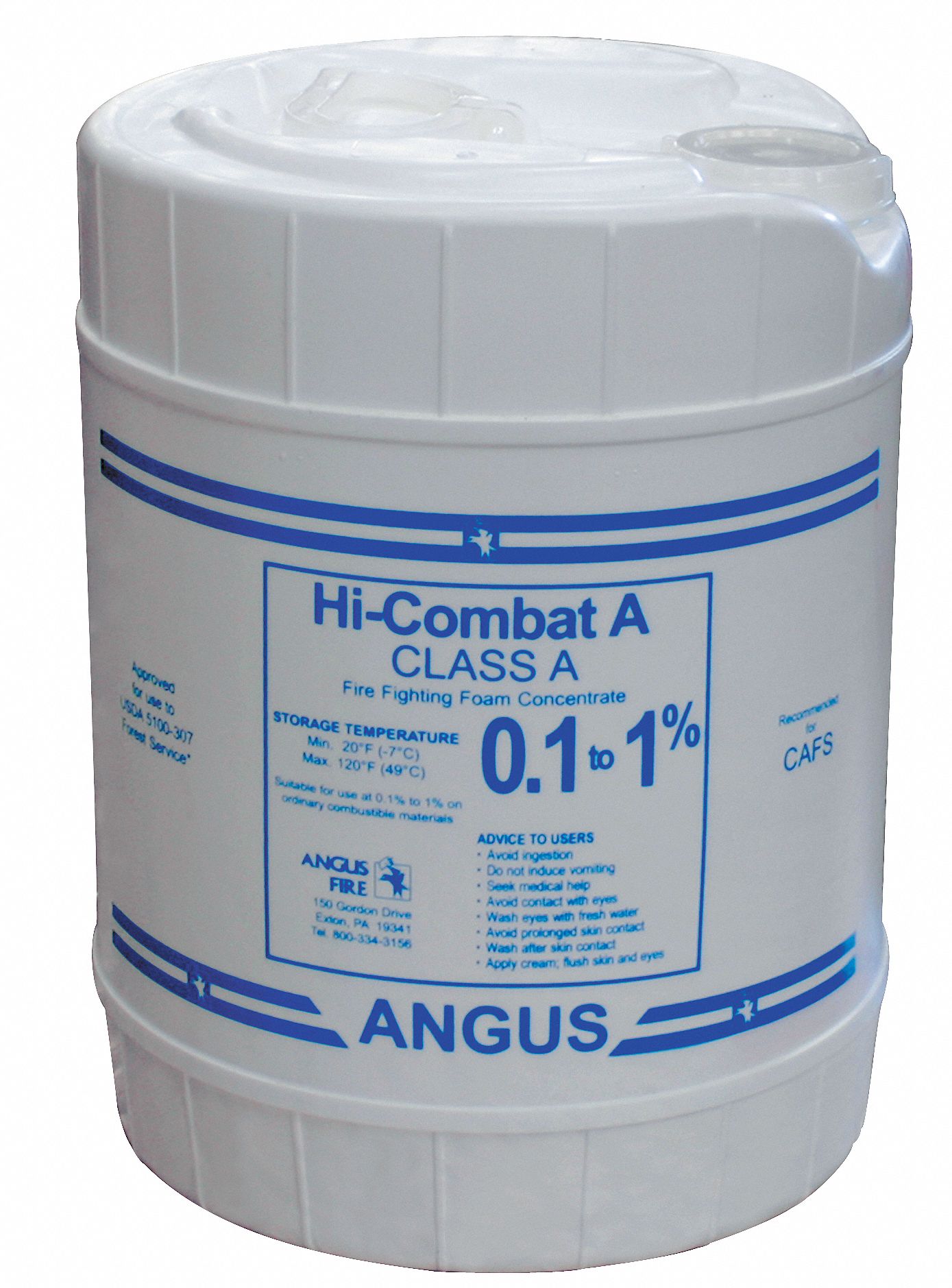 HI-COMBAT FIREFIGHTING FOAM, FOR CLASS A FIRES, 0.1 TO 1%, 20 L/5 GAL PAIL