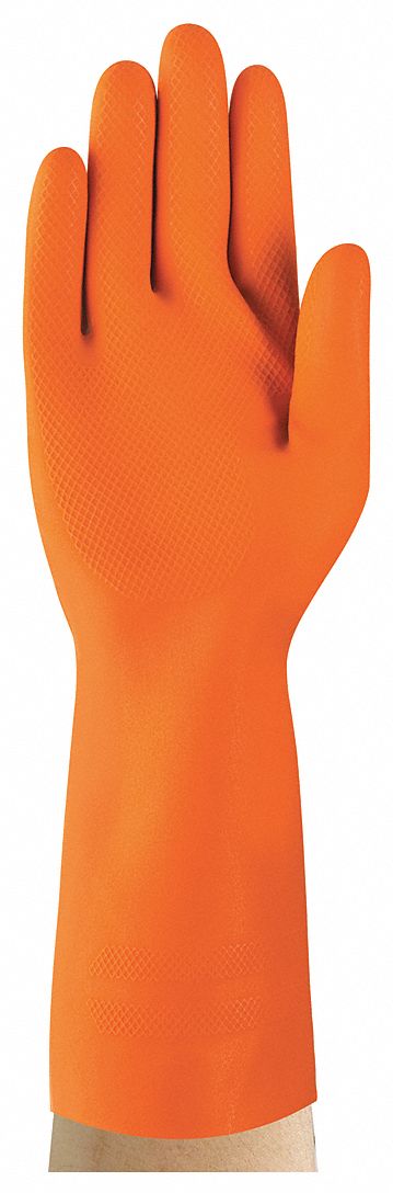 GANTS LATEX 9 13PO ORANGE