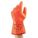 GLOVES, POLAR GRIP/GAUNTLET, SZ LARGE/9/275 - 300MM, HI-VIS ORANGE, COTTON/NYLON/PUR FOAM