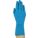CHEMICAL-RESISTANT GLOVES, BL, SIZE 7, 11¾ IN, NATURAL RUBBER LATEX, PINKED CUFF