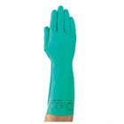 CHEMICAL-RESISTANT GLOVES, BLUE, SIZE 6, 13 IN, GAUNTLET CUFF, SMOOTH TEXTURE