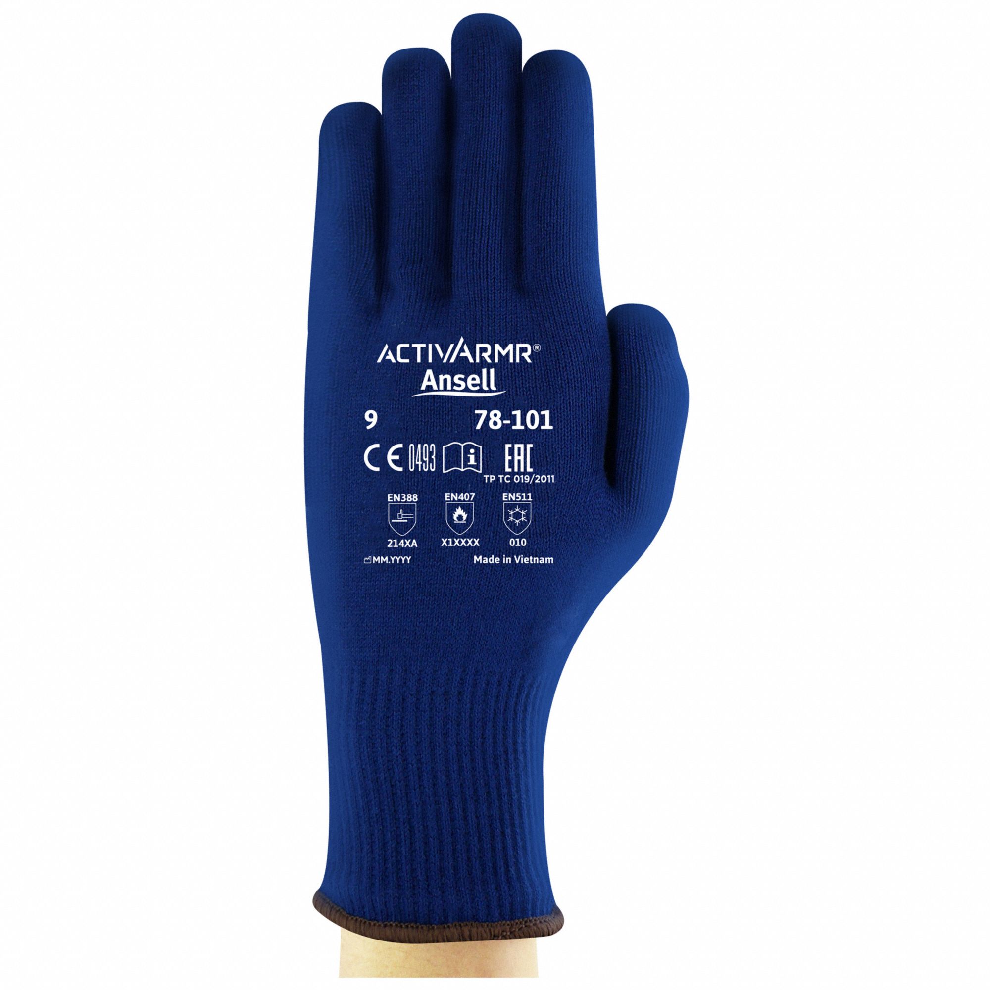 ACTIVARMR 78-101 COLD WEATHER GLOVES, ANSI/ISEA ABRASION LEVEL 3, BL, INSULATED