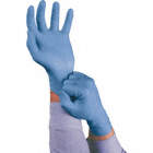 TOUCHNTUFF DISPOSABLE GLOVES, 12 IN L, 4.3 MIL THICK, SIZE 9/L, BL, NITRILE, BX 100
