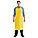 CHEMICAL RESISTANT APRON,YELLOW,45 IN L